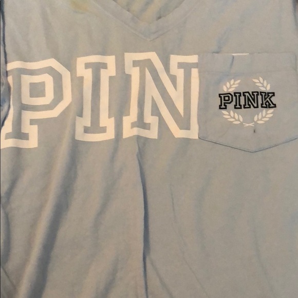 PINK Long Sleeve Pocket Tee - Picture 2 of 3